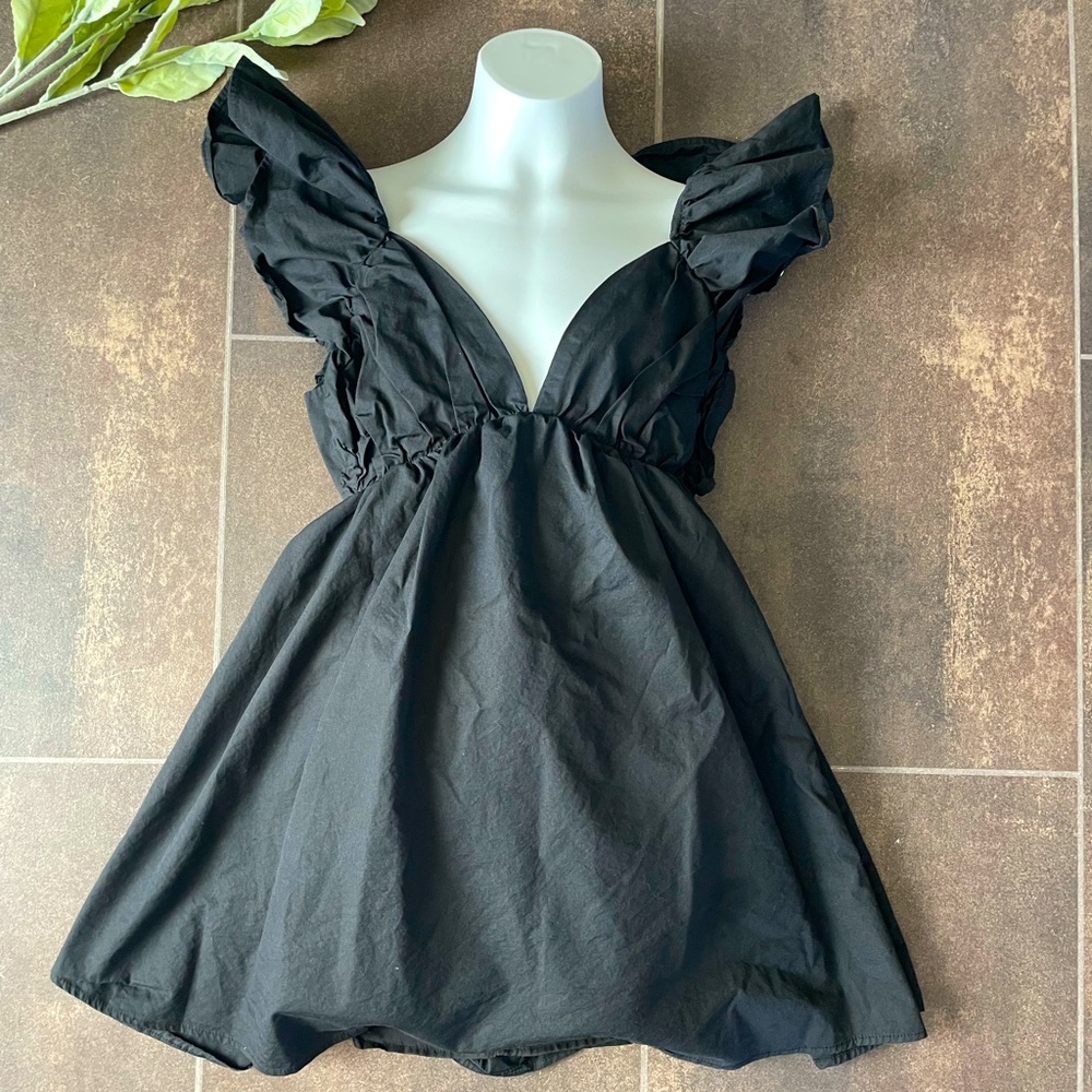 Backless Lace Up Summer Dress